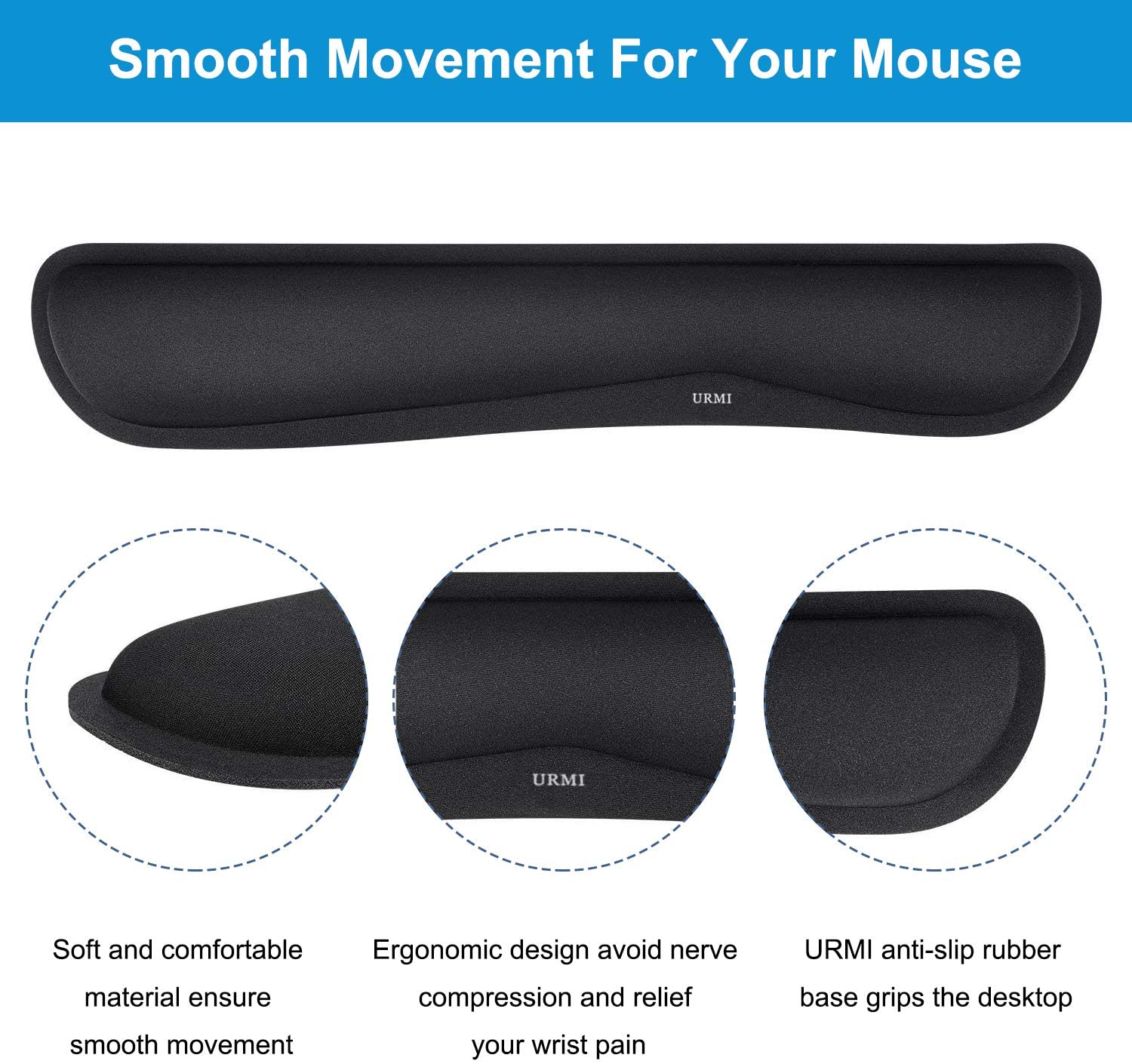 Premium Keyboard & Mouse Wrist Rest Pad