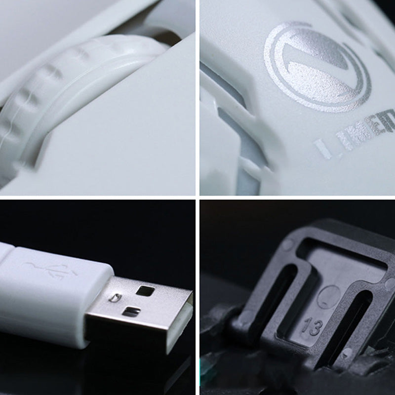 Gaming Wired Keyboard and Mouse Set with LED Lights
