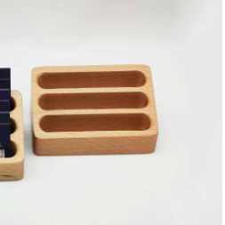 Wooden Business Card Holder for Desk Organization