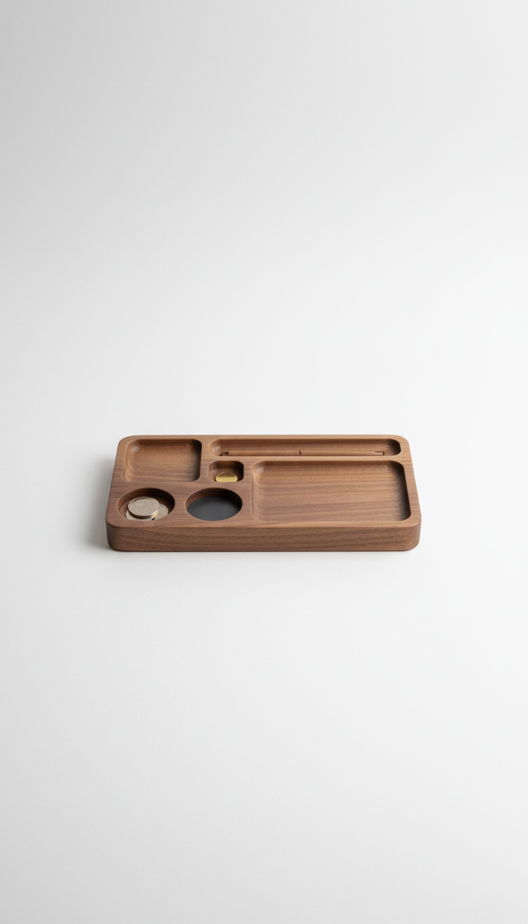 Walnut Wood Organizer Tray